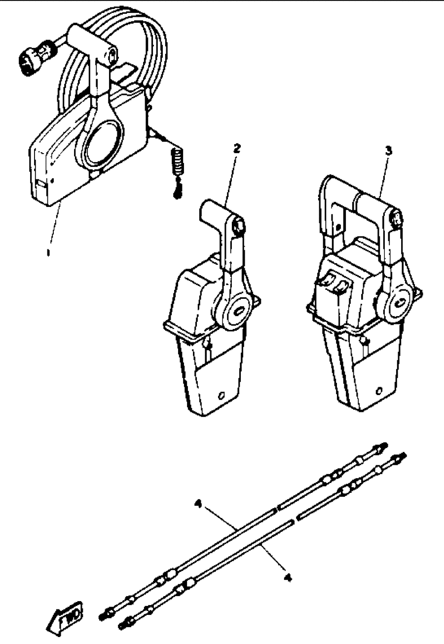 1992 L130TXRQ REMOTE CONTROL CABLES
