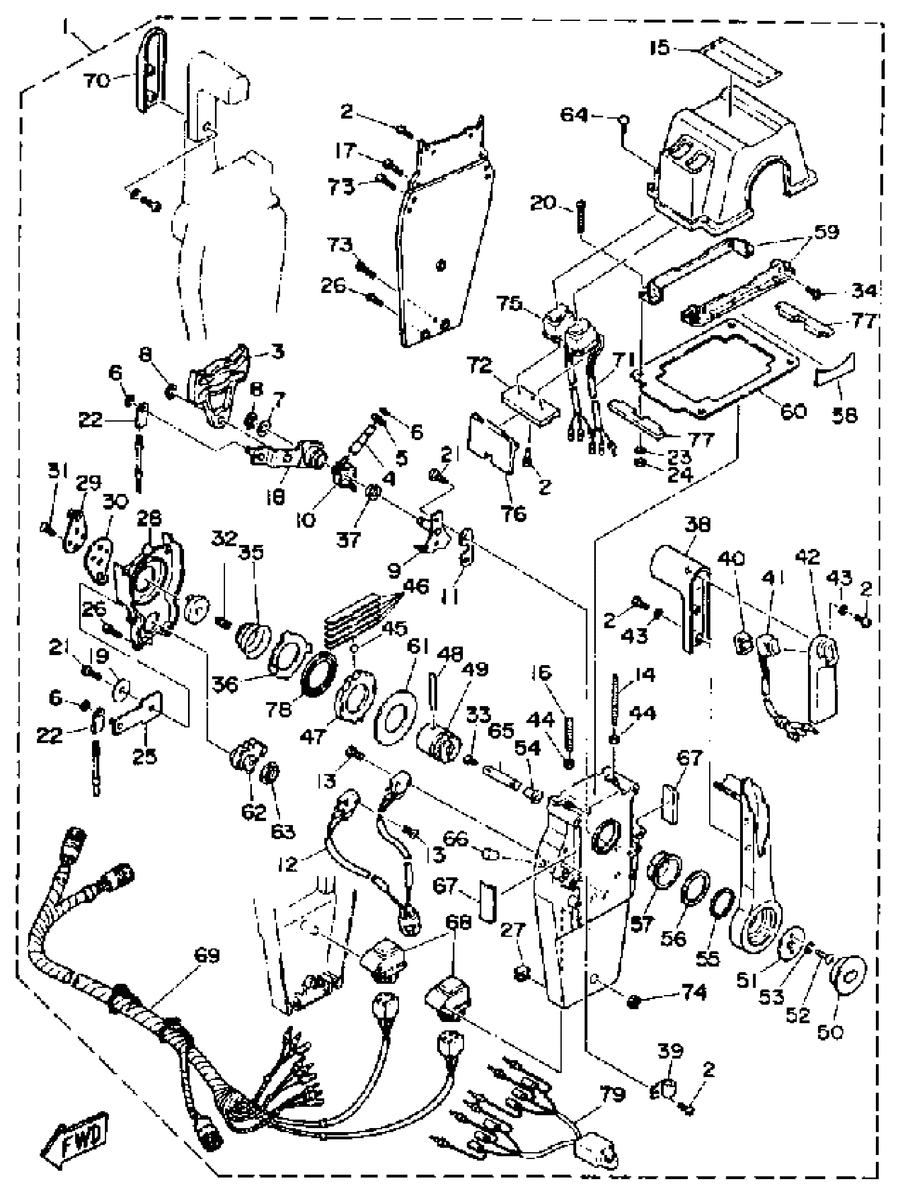 1990 90ETLDJD REMOTE CONTROL COMP PARTS (704) DUAL