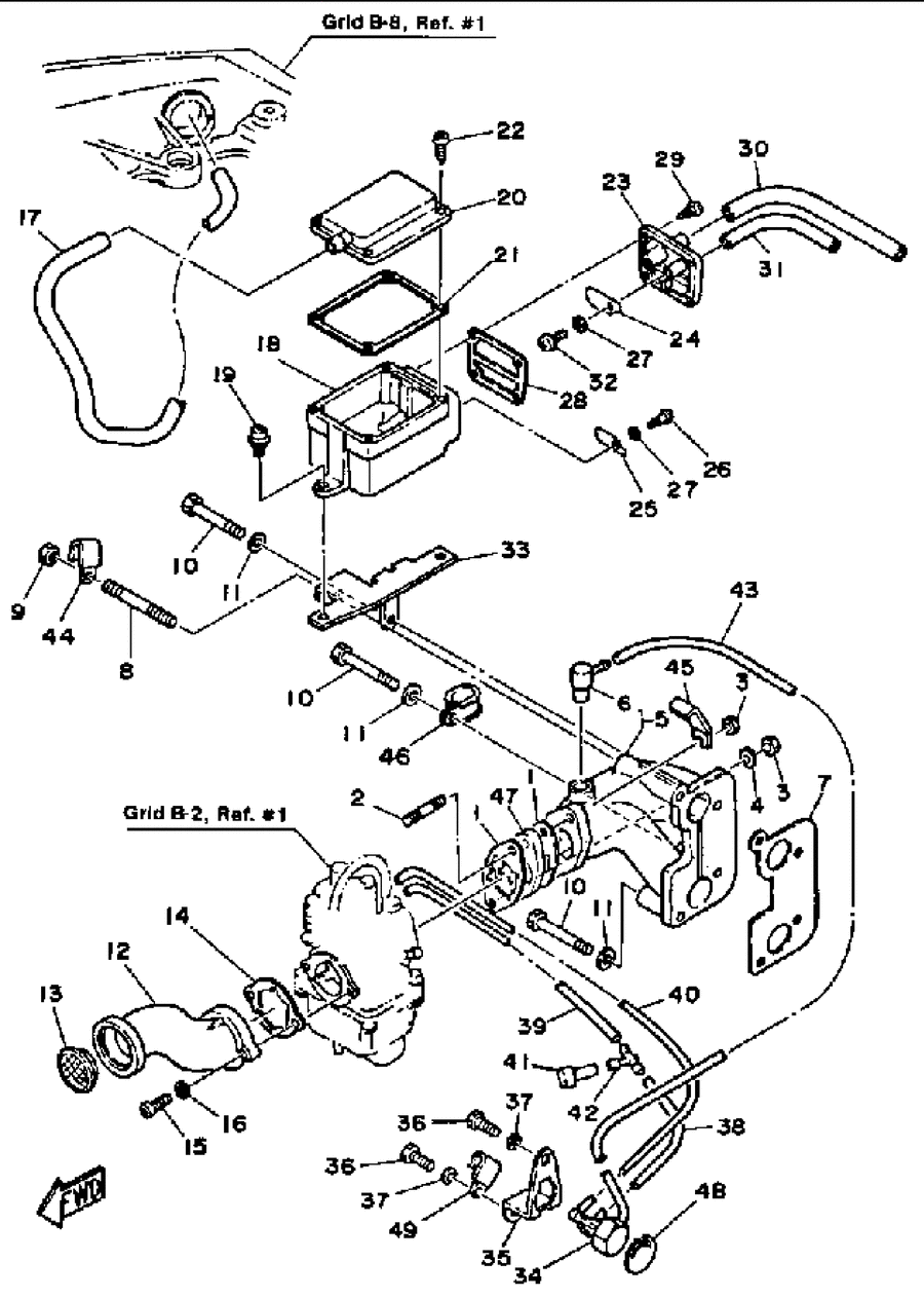 1987 F9.9SH AIR CLEANER