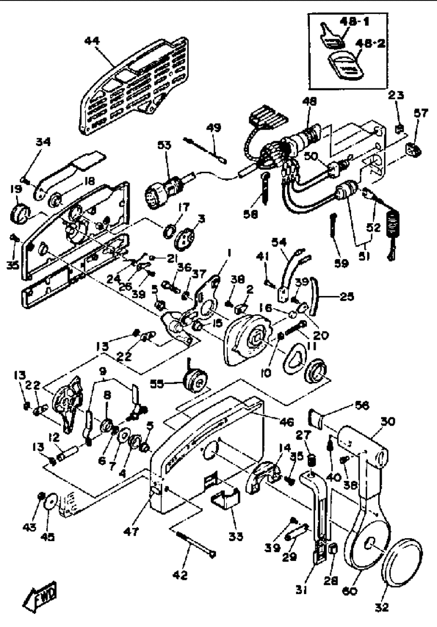 1987 30ELH REMOTE CONTROL COMPONENT PARTS