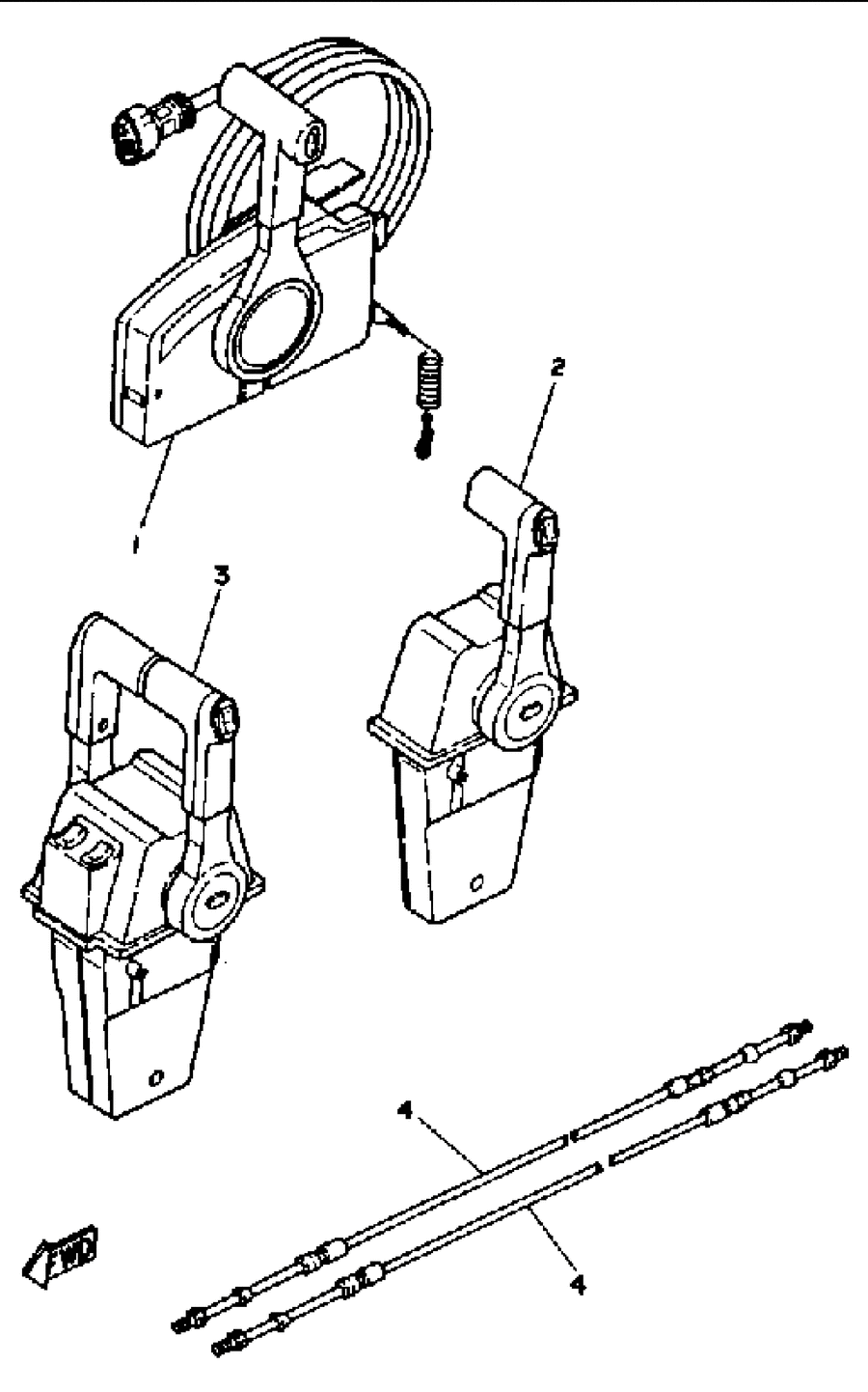 1991 L250TLRP REMOTE CONTROL CABLES