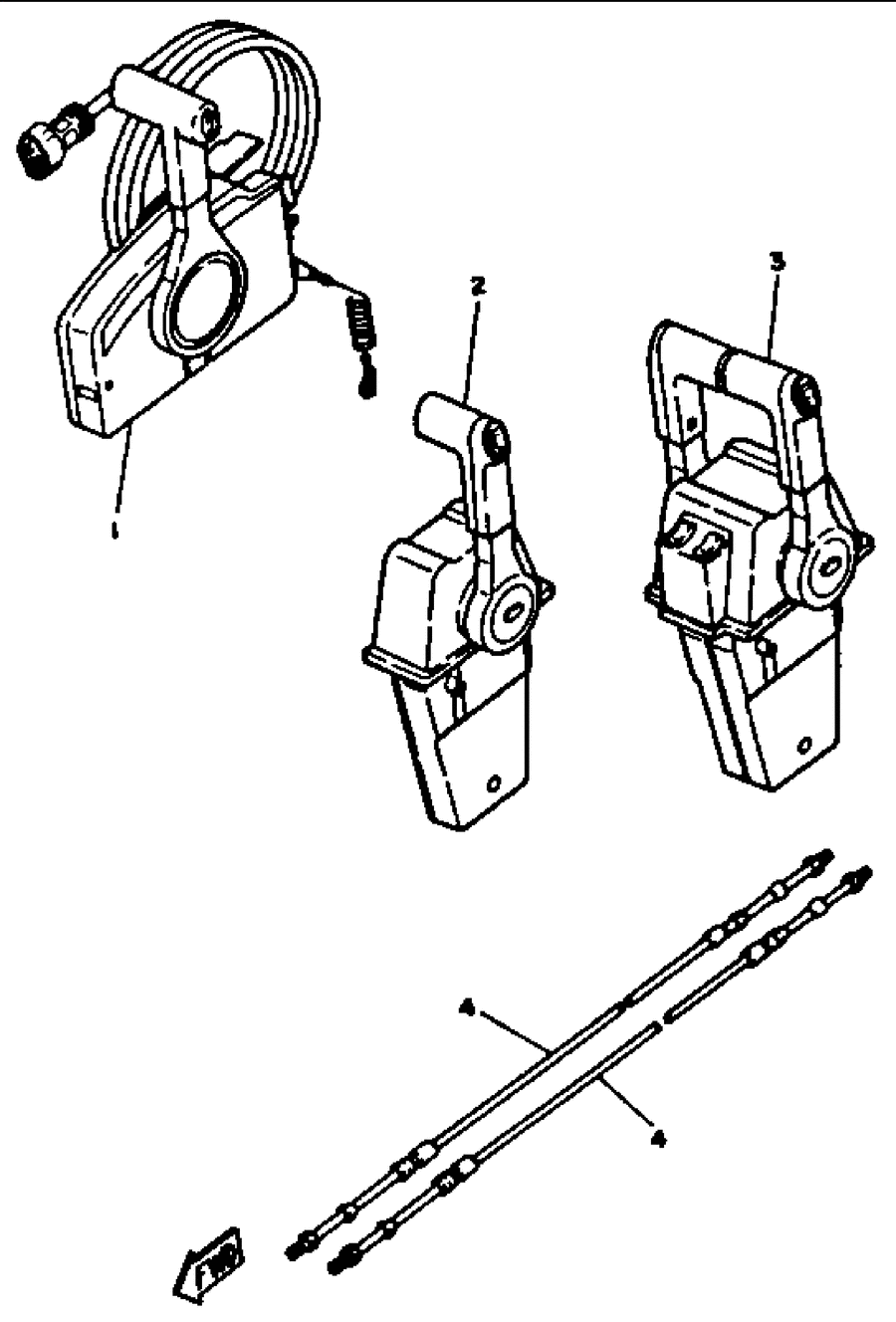 1991 L150TXRP REMOTE CONTROL CABLES