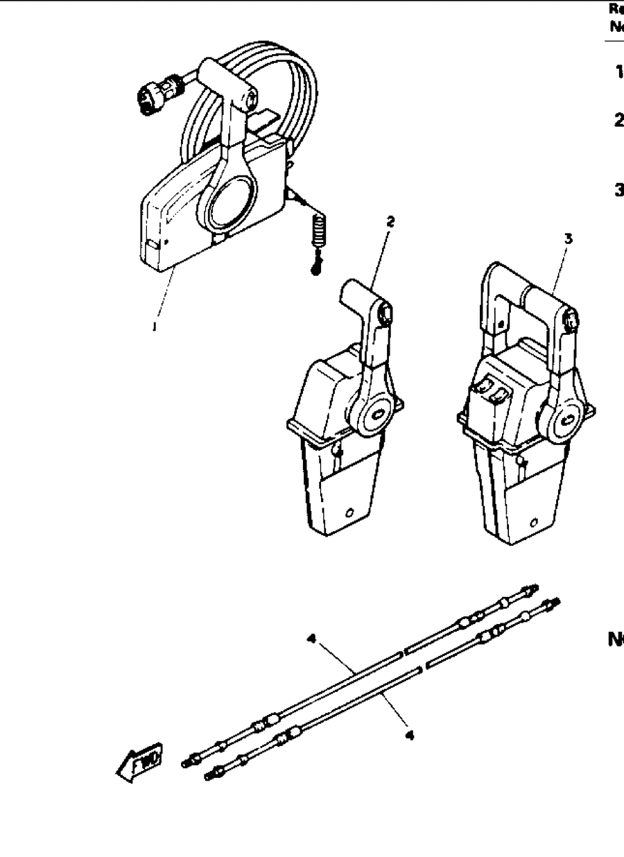 1991 L130TXRP REMOTE CONTROL CABLES