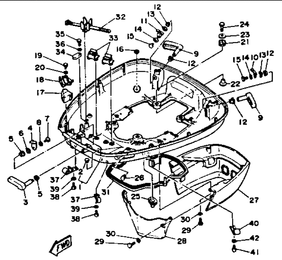 1991 C115TLRP BOTTOM COWLING