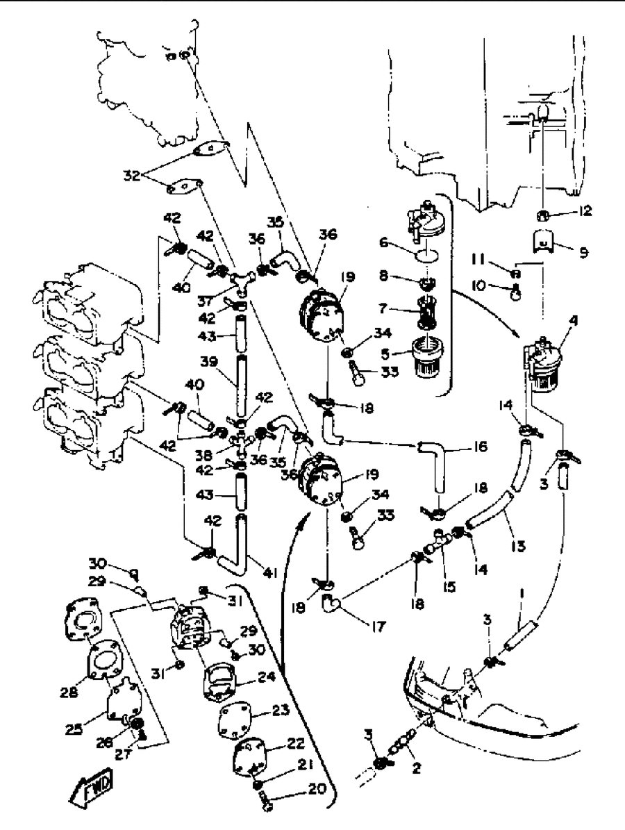 1991 150TLRP FUEL SYSTEM 1