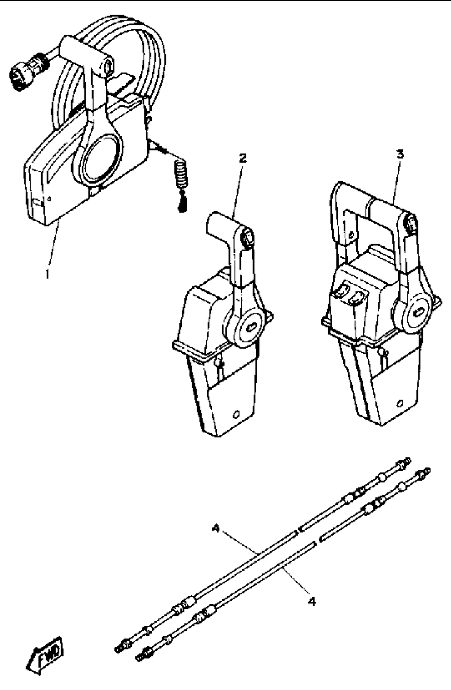 1990 L200ETXD REMOTE CONTROL CABLES