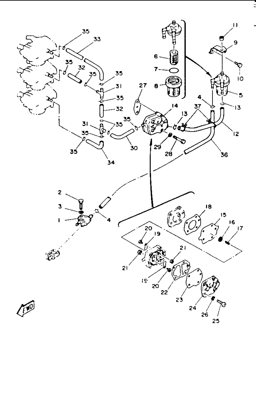 1990 40SD FUEL SYSTEM