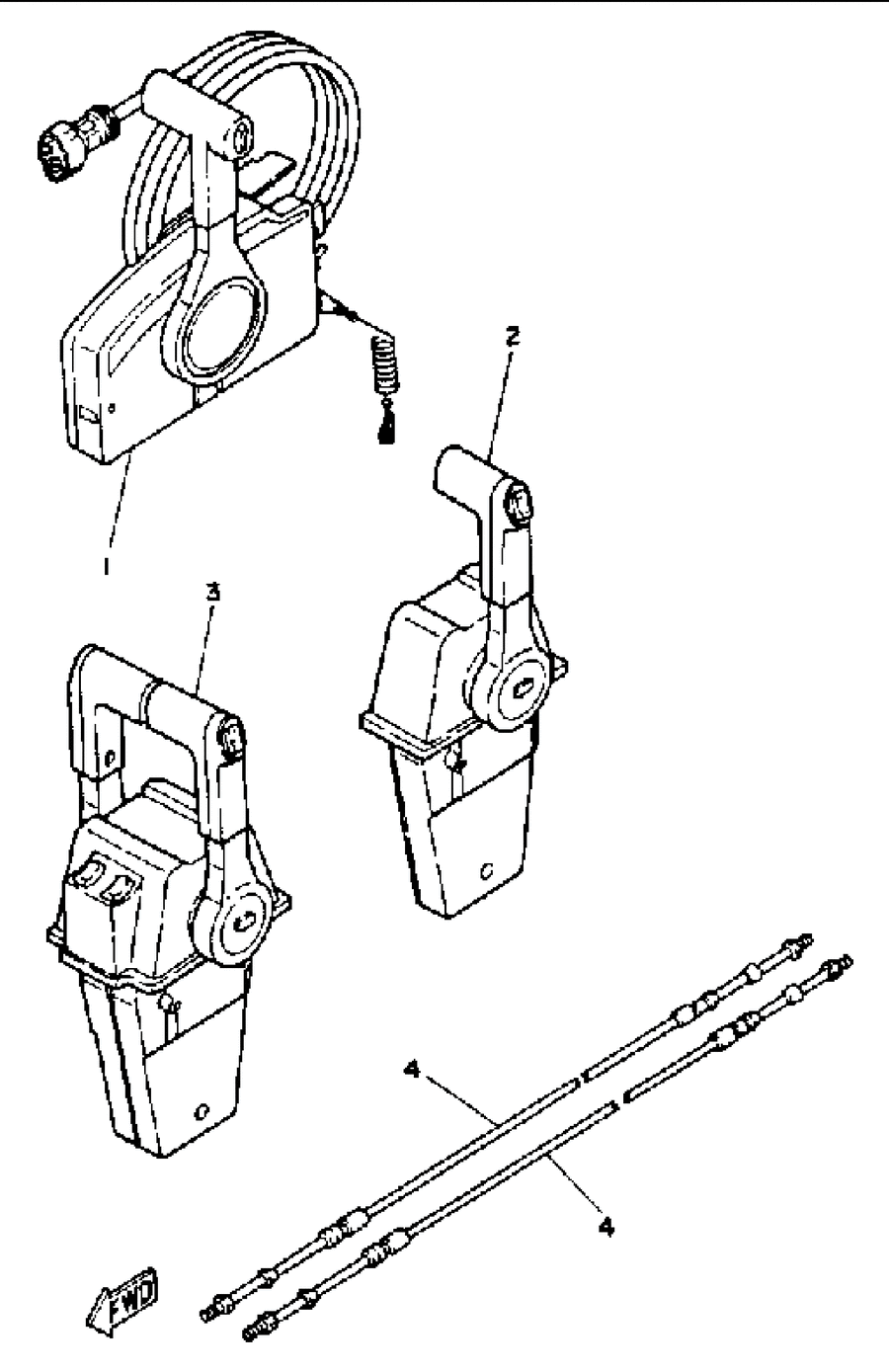 1988 L150ETXG REMOTE CONTROL CABLES