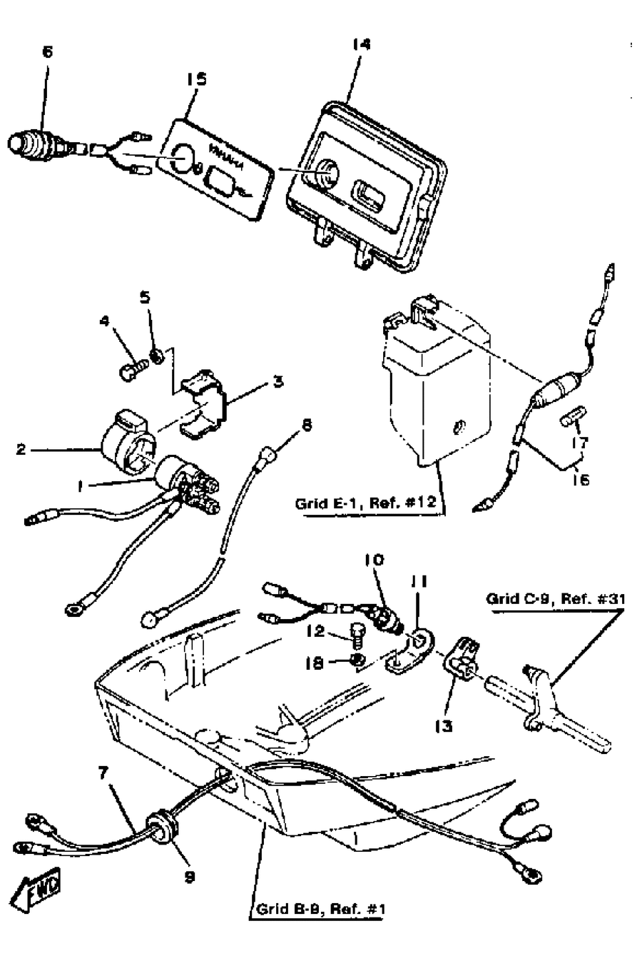 1985 FT9.9XK ELECTRIC PARTS(FT99E)