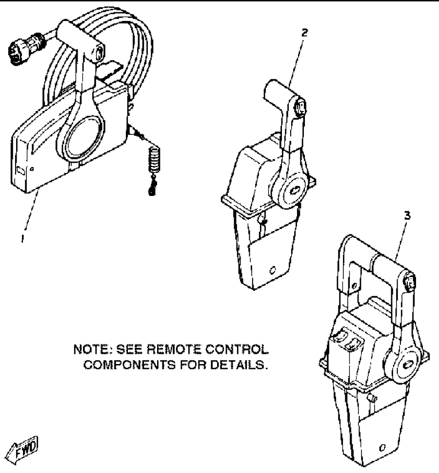 1988 200ETXG REMOTE CONTROL CABLES